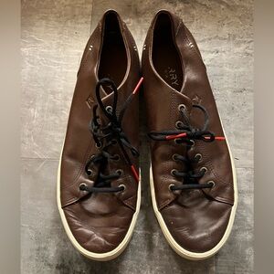 Sperry Top-sider Sts19818 Brown Strip Plushwave Ltt Leather Lace Up Men’s 10.5